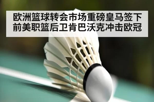 欧洲篮球转会市场重磅皇马签下前美职篮后卫肯巴沃克冲击欧冠